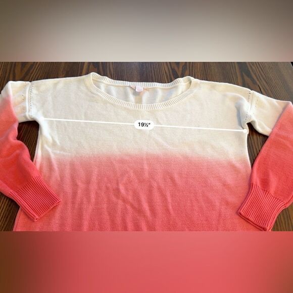 Pink Victoria secret off the shoulder sweater ombre pink women’s medium - Picture 14 of 14